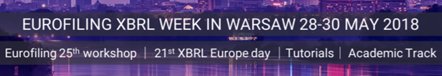Eurofiling XBRL week in Warsaw, 2018